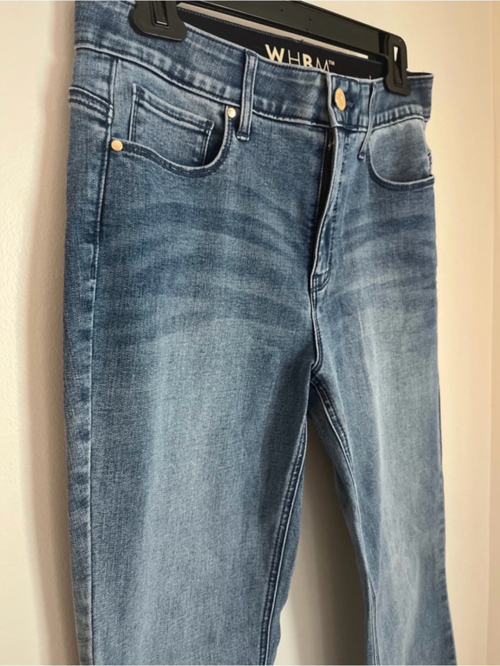 White House Black Market Women’s Medium Light Blue Flare Jeans